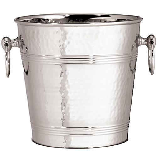 Wine & Champagne Bucket - Stainless Steel with Ring Handles - 6.6L (11.6 Pint)