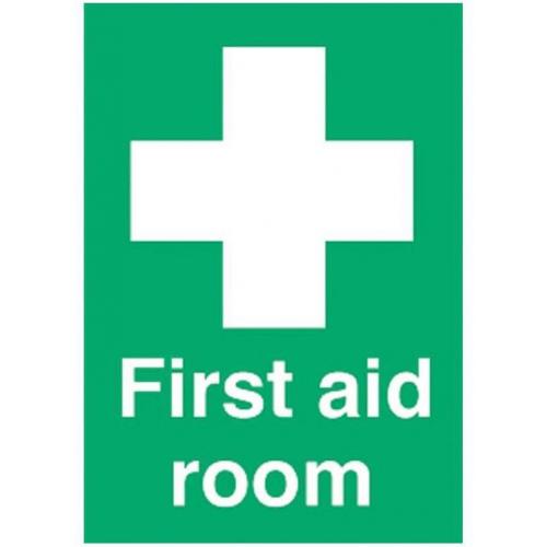 First Aid Room Sign - Self Adhesive - 10cm (4&quot;)