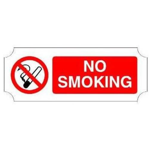 No Smoking - Symbol & Words Sign - Rigid (Pre-drilled)