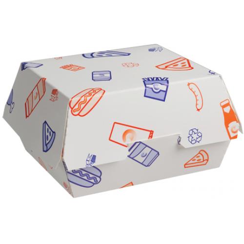 Clamshell Food/Burger Box - Ssupa Snax - Large