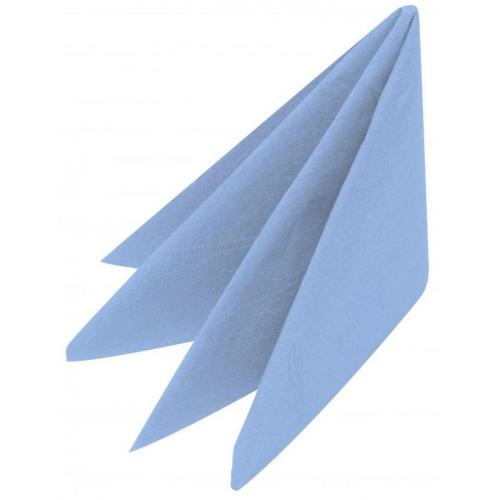 Dinner Napkin - Light Blue - 8 fold - 2 ply - 40cm