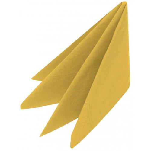 Dinner Napkin - Yellow - 8 fold - 2 ply - 40cm