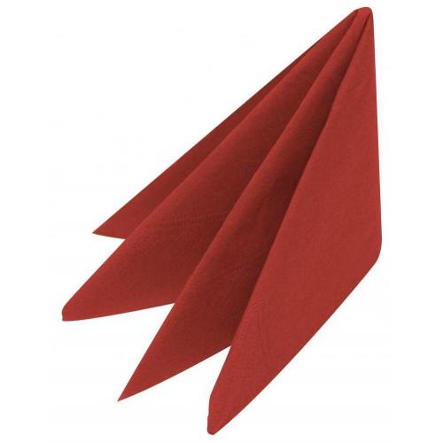 Lunch Napkin - Bulky Soft - Red - 4 fold - 2 ply - 33cm