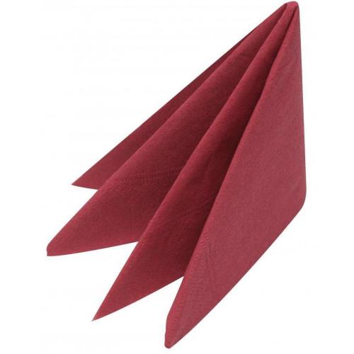 Dinner Napkin - Dark Red - 4 fold - 3 ply - 40cm