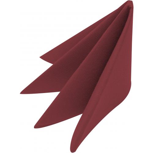 Dinner Napkin - Airlaid - Burgundy - 4 fold - 1 ply - 40cm