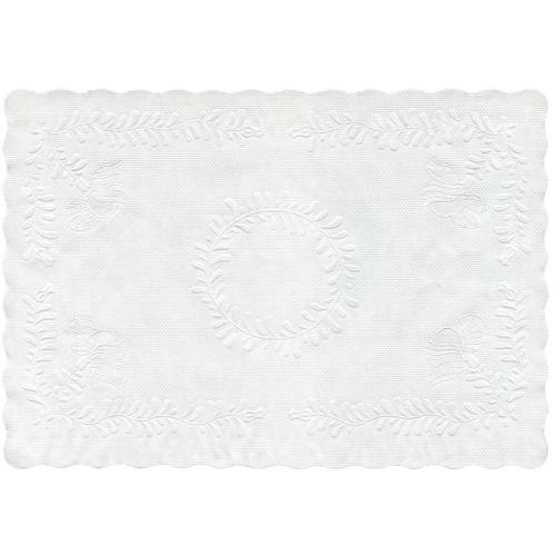 Tray Doily - Embossed Paper - Oblong - 34cm (13.5&quot;)