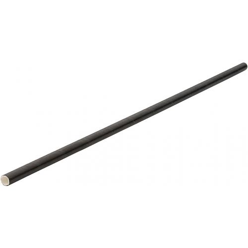 Alcopop Straw - Paper - Black - 26.5cm (10.5&quot; ) x 6mm