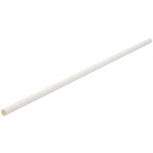 Alcopop Straw - Paper - White - 26.5cm (10.5&quot; ) x 6mm