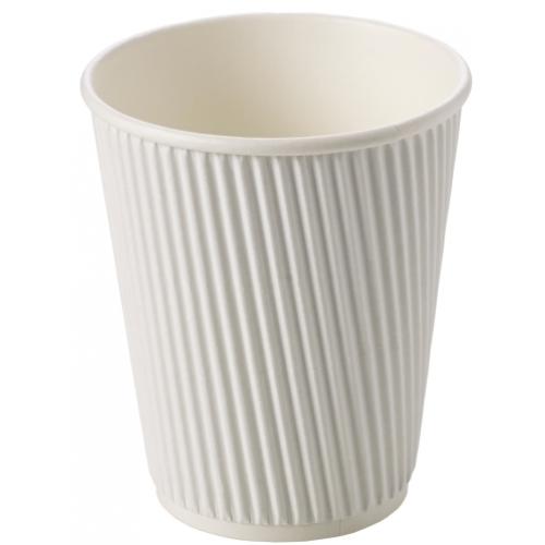 Ripple Cup - Triple Wall Cup - White - 12oz (34cl)
