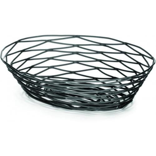 Basket - Oval - Artisan - Black - 23cm (9&quot;)