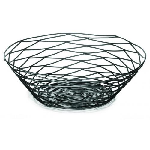 Round Basket - Wire - Artisan - Black - 25.4cm (10&quot;)