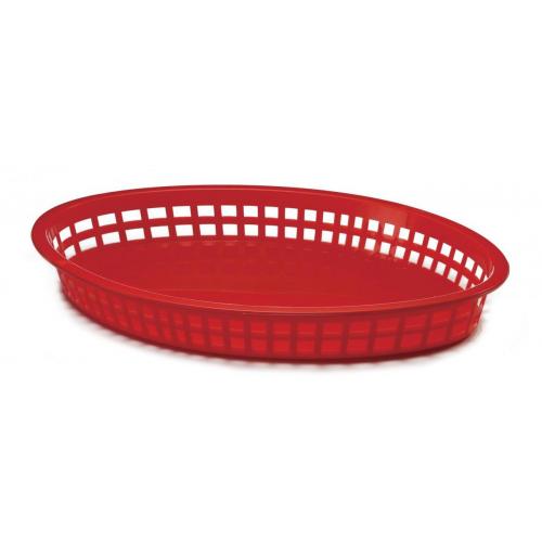 Texas Platter Basket - Oval - Plastic - Red