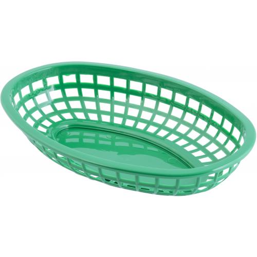 Oval Basket - Polypropylene - Green - 23.5cm (9.25&quot;)
