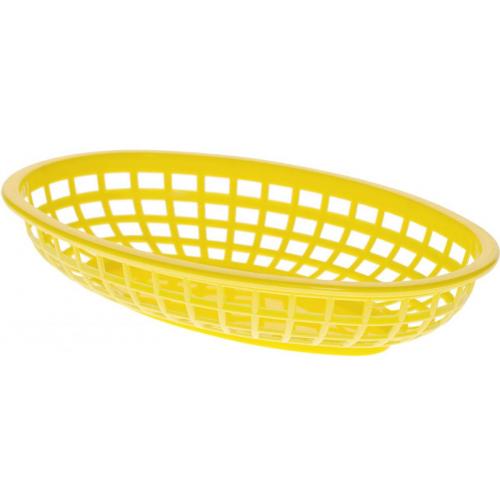 Oval Basket - Polypropylene - Yellow - 23.5cm (9.25&quot;)