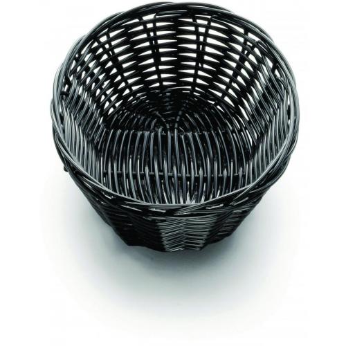 Oval Basket - Handwoven - Polypropylene - Ridal - Black - 19cm (7.5&quot;)