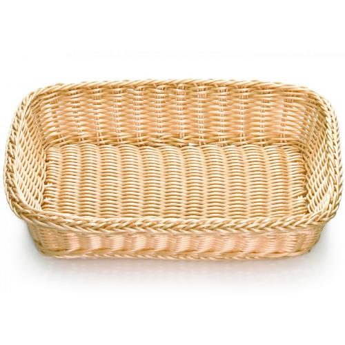 Rectangular Basket - Handwoven - Ridal - Natural - 42.5cm (16.75&quot;)