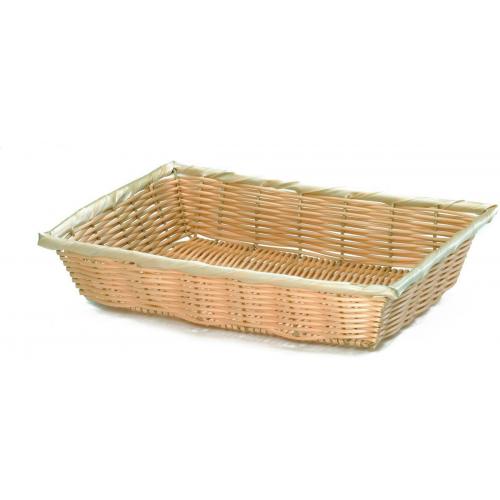 Rectangular Basket - Handwoven - Natural - 41.3cm (16.25&quot;)