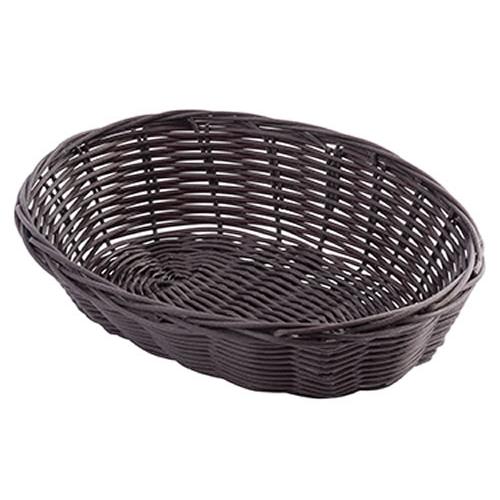 Oval Basket - Handwoven - Polypropylene - Brown - 22.8cm (9&quot;)