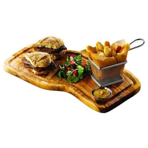 Serving Board with Juice Groove - Olive Wood - Irregular - 40cm (15.75&quot;)