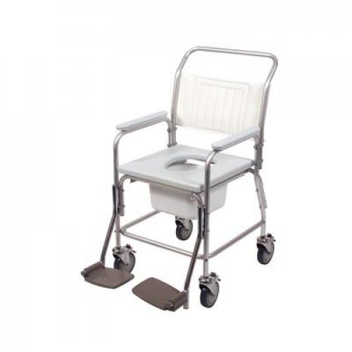 Shower Commode Chair - Attendant Propelled - Aluminium - Days