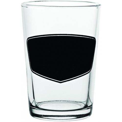 Beer Taster Glass or Tumbler - Blackboard Design - Toughened - 7oz (20cl) - Nucleated