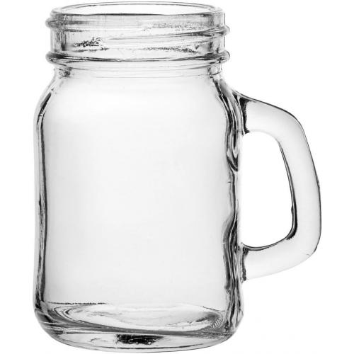 Handled Jam Jar Glass - Mini - (Jeremiah Weed style) - Tennessee - 13.5cl (4.75oz)