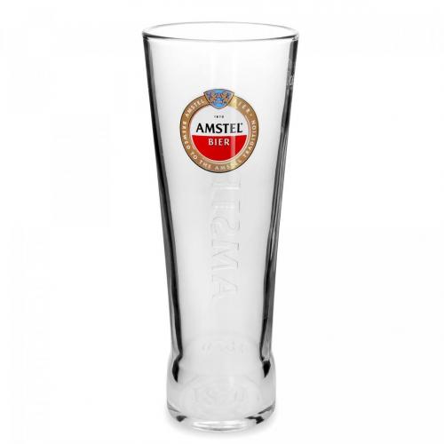 Beer Glass - Amstel - Brimfull Pint -Toughened - 20oz (57cl) CE - Nucleated
