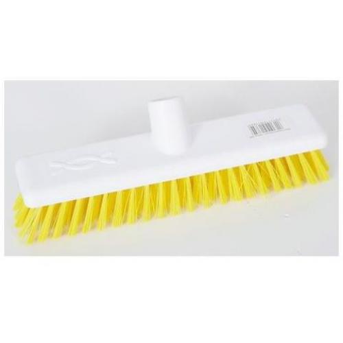 Washable Broom Head - Stiff - Yellow - 30cm (12&quot;)