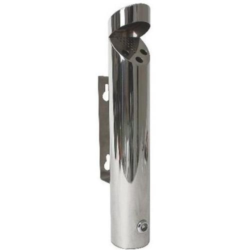 Cylinder Ashtray - Wall-Mounted - Stainless Steel