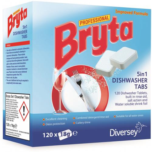 Dishwasher Tablets - Bryta - 5 in 1 - 120 Tablets