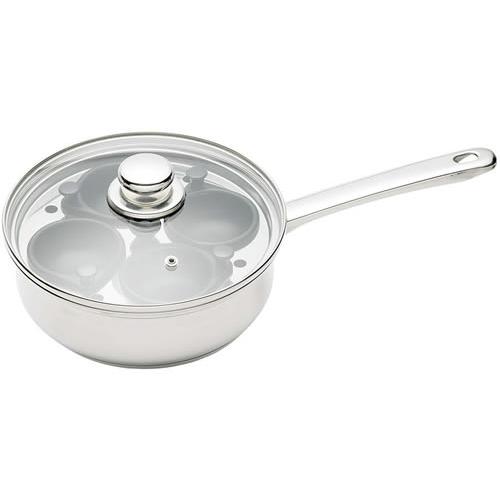 Egg Poacher - Four Hole - Stainless Steel - Clearview - 22cm (8.7&quot;)