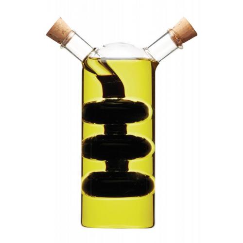 Oil & Vinegar Bottle - Duo Bottle - Oil 30cl (10.5oz) - Vinegar 10cl (3.5oz)