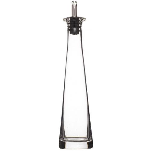 Pyramid Oil or Vinegar Bottle - Italian Glass - Pourer Top - 20cl (7oz)