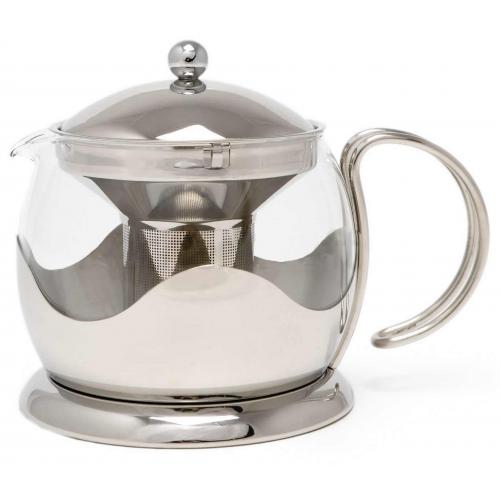 Teapot with Infuser - Stainless Steel - La Cafetiere - Le Teapot - 1.2L (42oz)