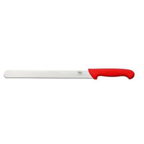 Slicing Knife - Serrated - Red - 25cm (10&quot;)