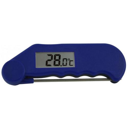 Digital Thermometer - Folding Probe - Blue