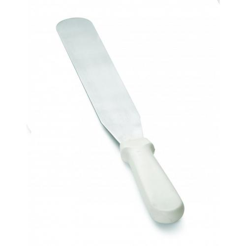 Icing Spatula - Palette Knife - Stainless Steel - White Handle - 25.5cm (10&quot;)