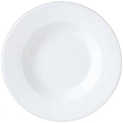 Pasta Plate - Winged - Simplicity - White - 30cm (11.75&quot;) - 56.75cl (20oz)