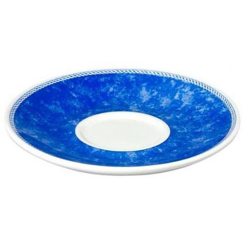 Cappuccino Saucer - Churchill&#39;s - New Horizons  - Blue - 15.6cm (6.13&quot;)