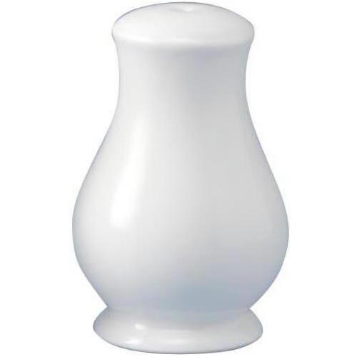 Salt Shaker - Churchill&#39;s - Sandringham White Holloware - 8.4cm (3.25&quot;)