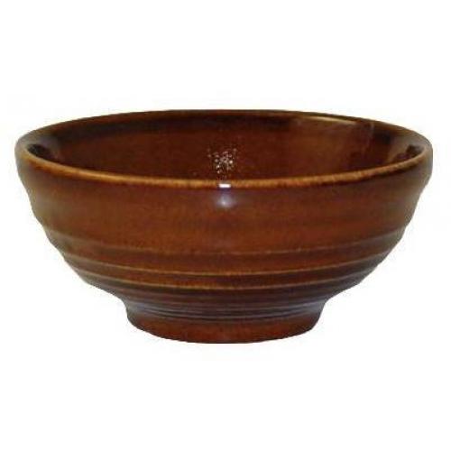 Snack Bowl - Round Ripple - Churchill&#39;s - &#39;Bit On The Side&#39; - Cinnamon - 10.4cm (4.1&quot;) - 17cl (6oz)