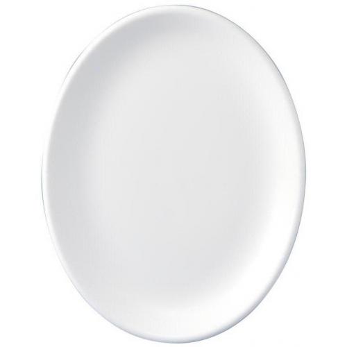 Plate - Oval - White - Rimless - Churchill&#39;s - 30cm (12&quot;)