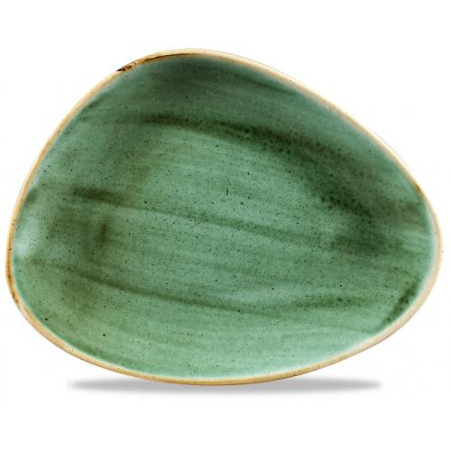 Triangle Plate - Churchill&#39;s - Stonecast&#174; - Samphire Green - 26.5cm (10.5&quot;)