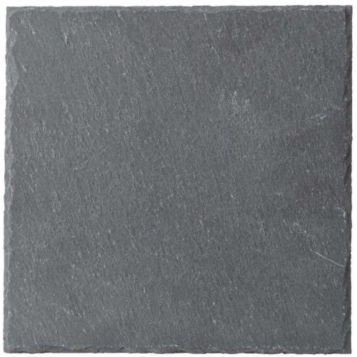 Square Plate - Deep - Natural &#39;Chipped&#39; Edge - Slate - 18cm (7&quot;)