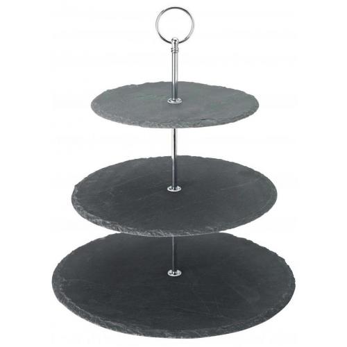 Cake Stand - Slate - 3 Tier - 32cm (12.5&quot;)