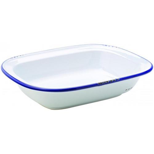 Pie Dish - Oblong - Stoneware - Avebury Blue - 24cm (9.5&quot;)