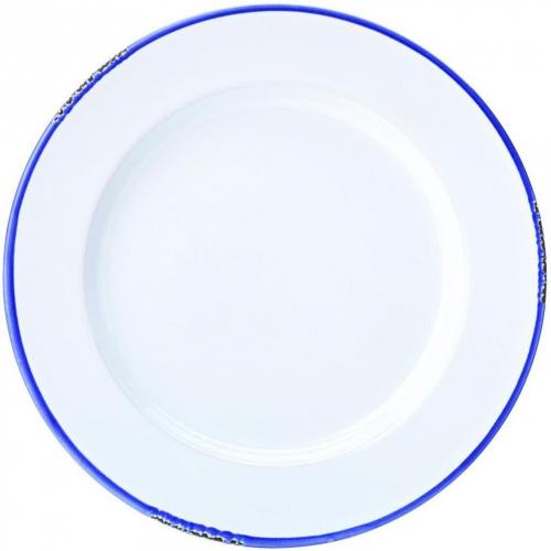 Wide Rimmed Plate - Stoneware - Avebury Blue - 25.5cm (10