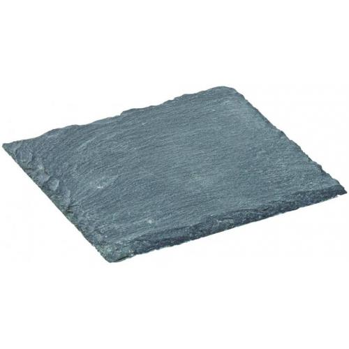 Square Plate - Deep - Natural &#39;Chipped&#39; Edge - Slate - 10cm (4&quot;)