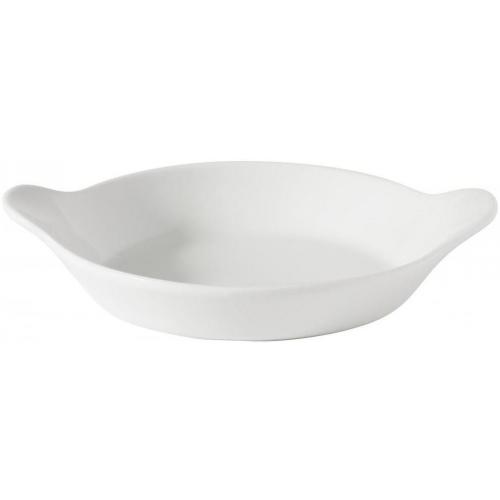 Round Eared Dish - Porcelain - Titan - 15cm (6&quot;)