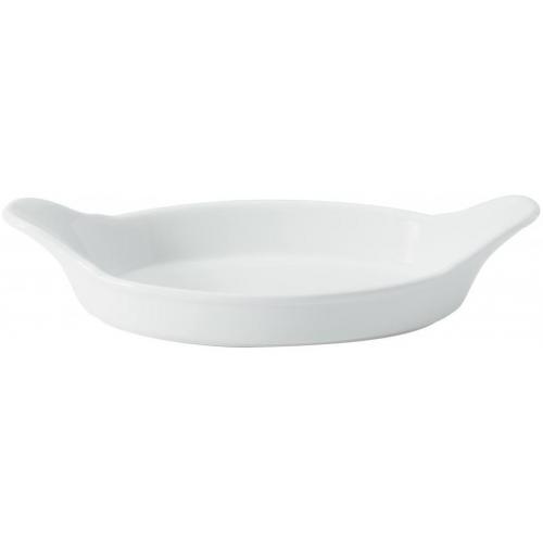 Eared Dish - Oval - Porcelain - Titan - 22cm (8.5&quot;)